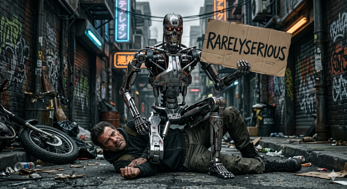 AI satire — Rarely Serious newsletter